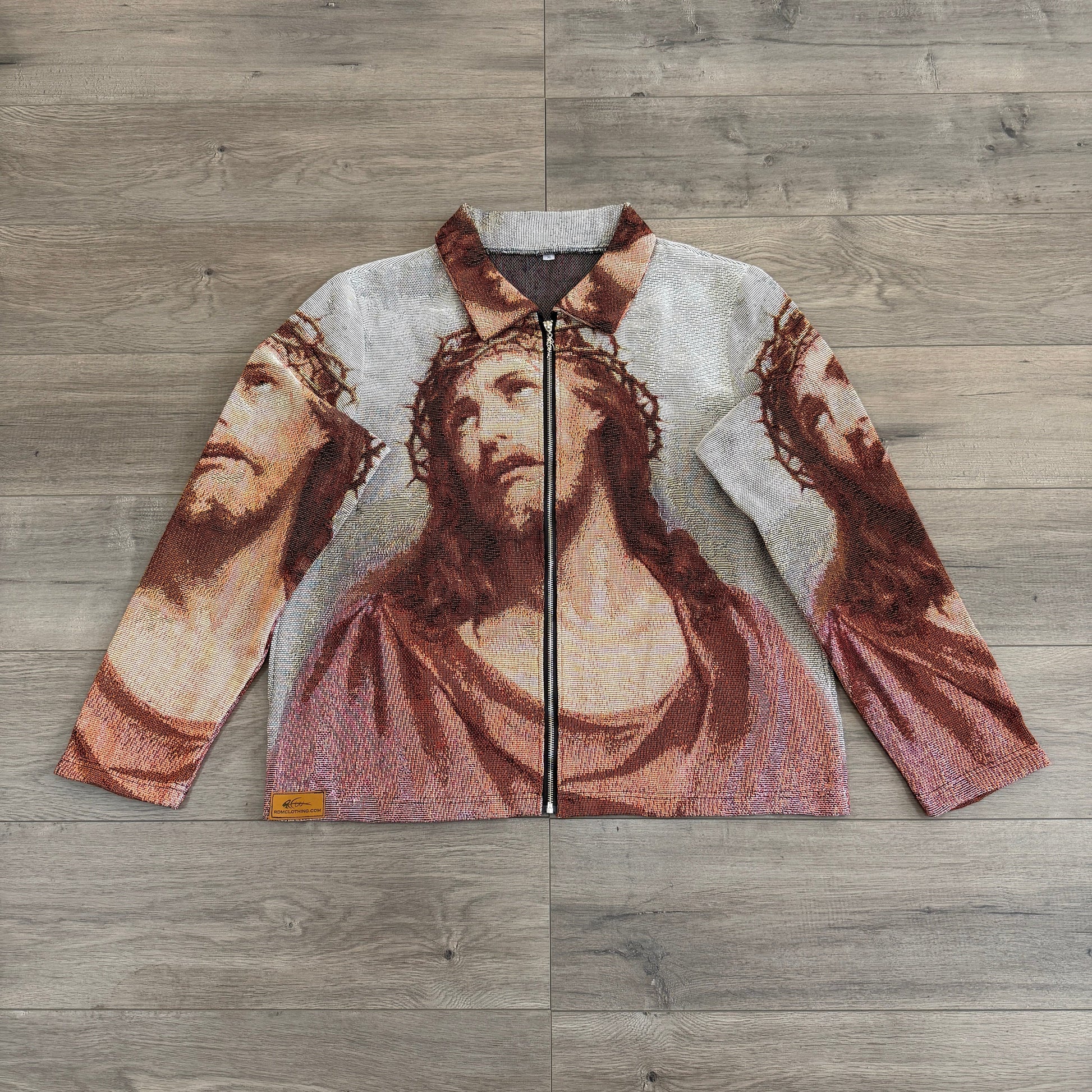 RDMCLOTHINGART tapestry hoodie JESUS V2 TAPESTRY JACKET-98392