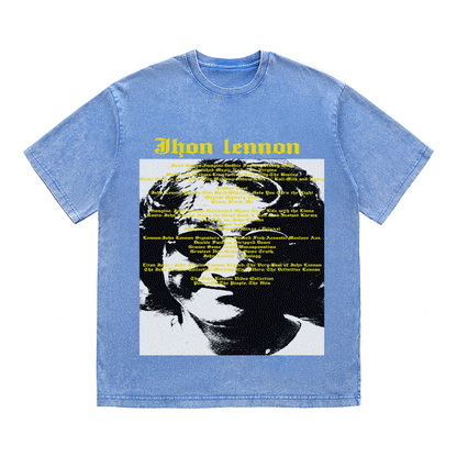 RDMCLOTHINGART tapestry hoodie JHON LENNON HEAVY WEIGHT COTTON TEE-8935