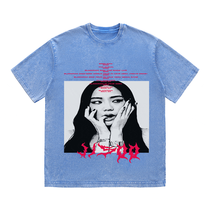 RDMCLOTHINGART tapestry hoodie JISOO HEAVY WEIGHT COTTON TEE-8907