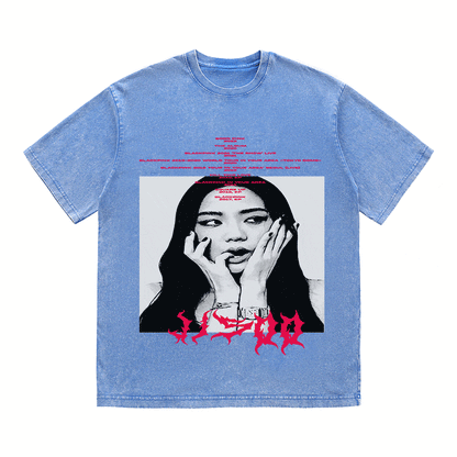 RDMCLOTHINGART tapestry hoodie JISOO HEAVY WEIGHT COTTON TEE-8907