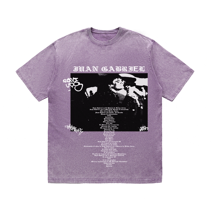 RDMCLOTHINGART tapestry hoodie JUAN GABRIEL HEAVY WEIGHT COTTON TEE-8909