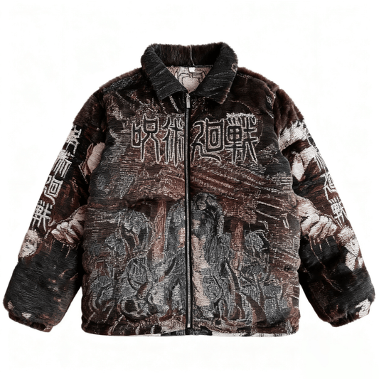RDMCLOTHINGART tapestry hoodie JUJUTSU KAISEN TAPESTRY COAT