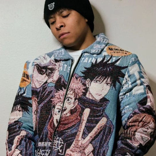 Jujutsu Kaisen Tapestry Jacket - RDMCLOTHINGART