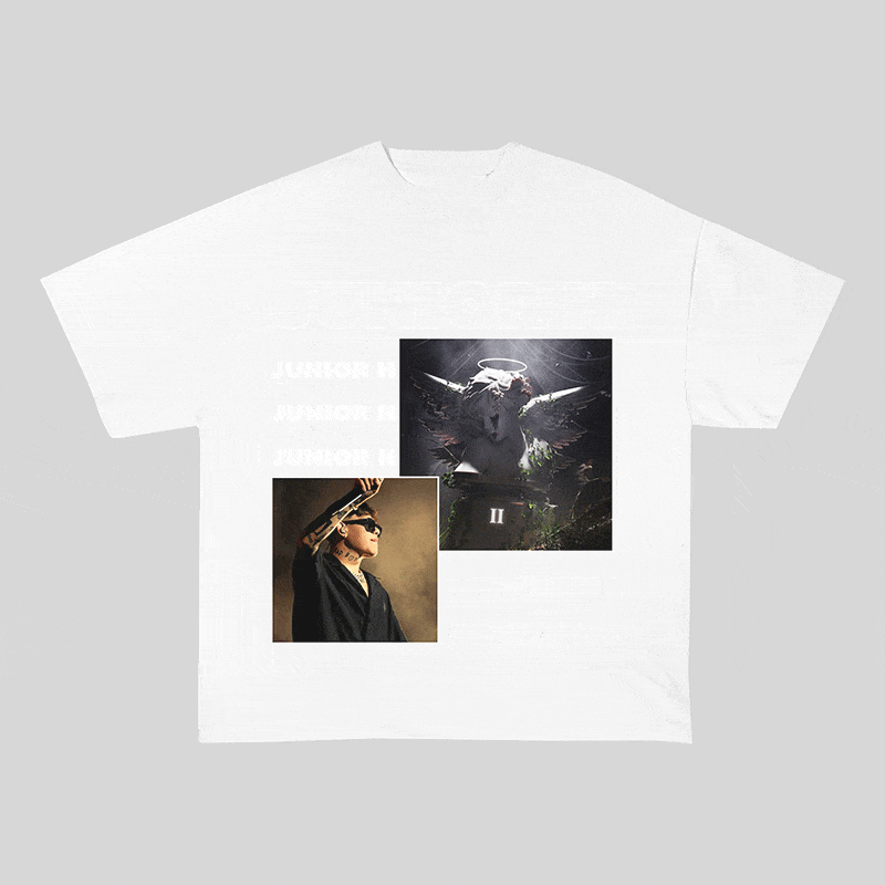 RDMCLOTHINGART tapestry hoodie JUNIOR HEAVY WEIGHT COTTON TEE-9001