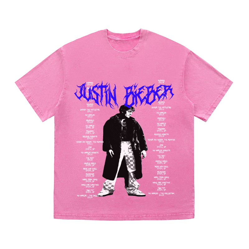 RDMCLOTHINGART tapestry hoodie JUSTIN BIEBER HEAVY WEIGHT COTTON TEE-8910