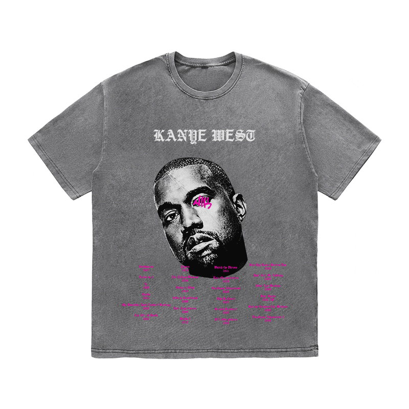 RDMCLOTHINGART tapestry hoodie KANYE WEST HEAVY WEIGHT COTTON TEE-8881