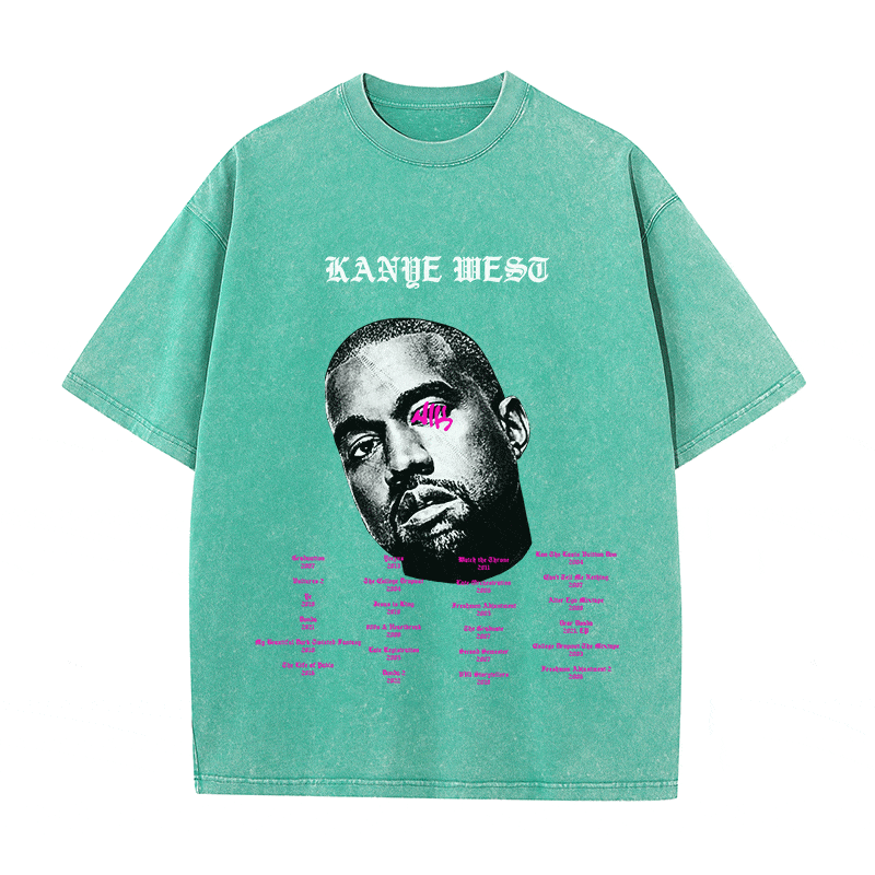 RDMCLOTHINGART tapestry hoodie KANYE WEST HEAVY WEIGHT COTTON TEE-8881