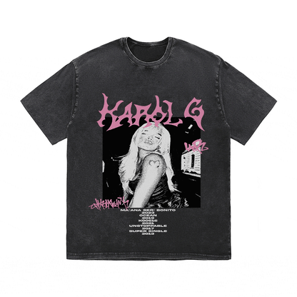 RDMCLOTHINGART tapestry hoodie KAROL G HEAVY WEIGHT COTTON TEE-8911