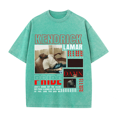 RDMCLOTHINGART tapestry hoodie KENDRICK LAMAR HEAVY WEIGHT COTTON TEE-9003