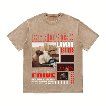 RDMCLOTHINGART tapestry hoodie KENDRICK LAMAR HEAVY WEIGHT COTTON TEE-9003