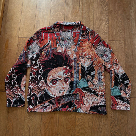 KIMETSUNOYAIBA TAPESTRY JACKET - RDMCLOTHINGART