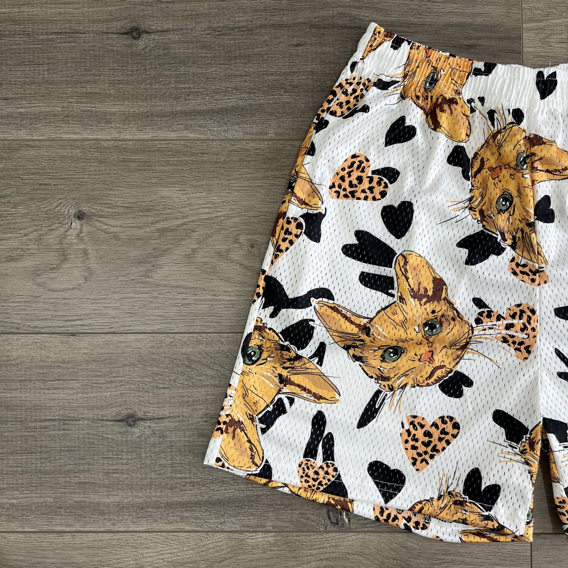 KITTY MESH SHORTS-8611 - RDMCLOTHINGART