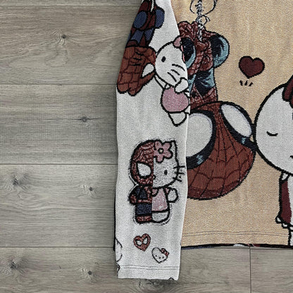 KITTY&SPIDER TAPESTRY HOODIE - RDMCLOTHINGART