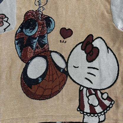 KITTY&SPIDER TAPESTRY HOODIE - RDMCLOTHINGART