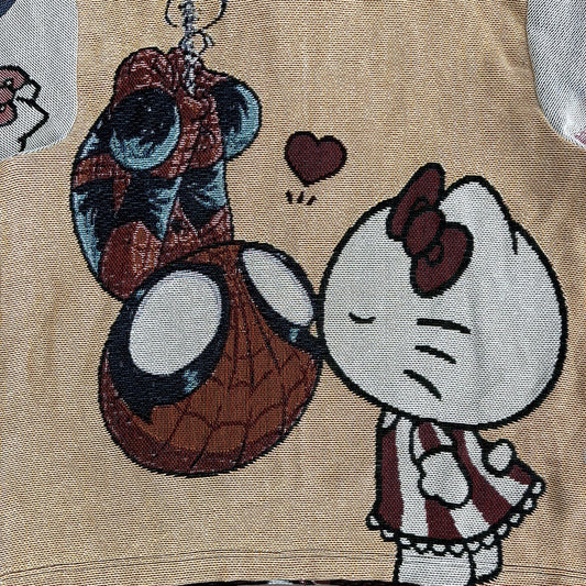 KITTY&SPIDER TAPESTRY HOODIE - RDMCLOTHINGART