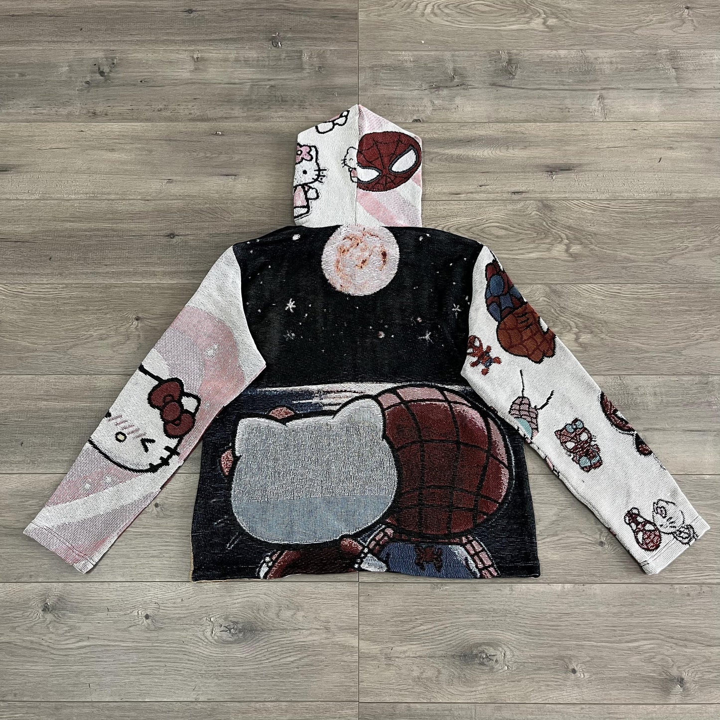 KITTY&SPIDER TAPESTRY HOODIE - RDMCLOTHINGART