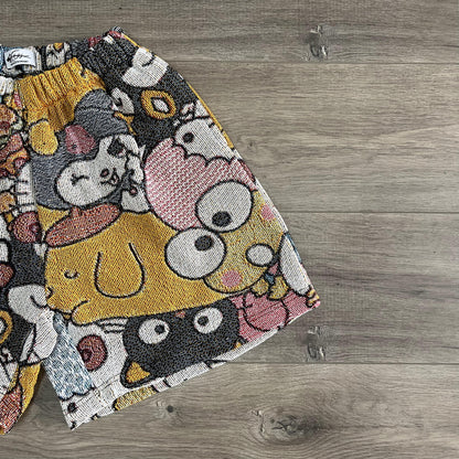 KITTY TAPESTRY SHORTS - RDMCLOTHINGART