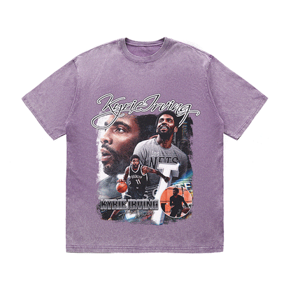RDMCLOTHINGART tapestry hoodie KYRIE HEAVY WEIGHT COTTON TEE-9319