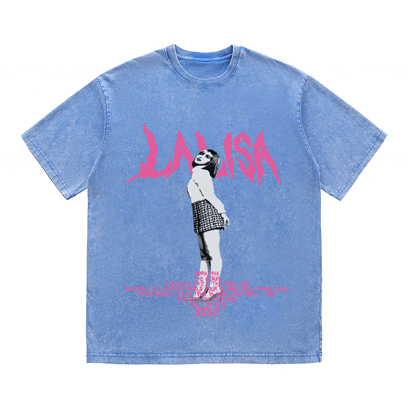 RDMCLOTHINGART tapestry hoodie LALISA HEAVY WEIGHT COTTON TEE-8912