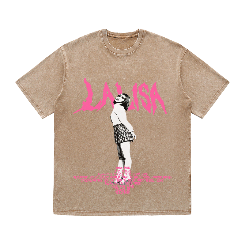 RDMCLOTHINGART tapestry hoodie LALISA HEAVY WEIGHT COTTON TEE-8912