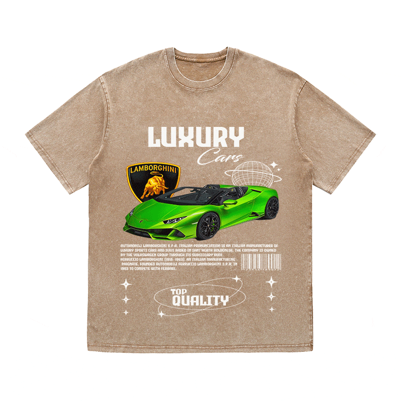 RDMCLOTHINGART tapestry hoodie LAMBORGHINI HEAVY WEIGHT COTTON TEE-9101