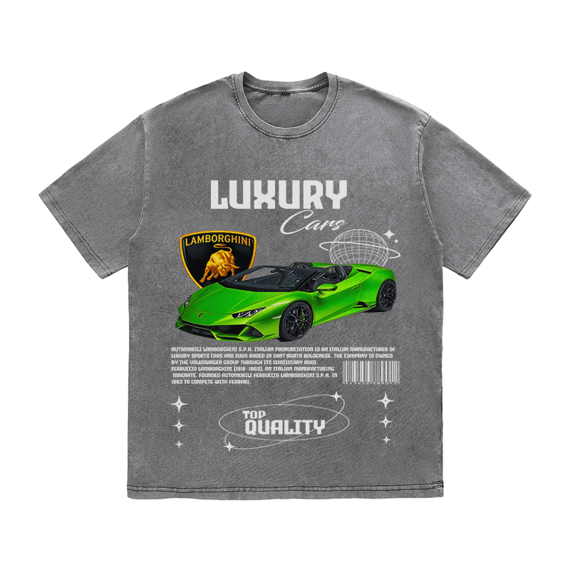 RDMCLOTHINGART tapestry hoodie LAMBORGHINI HEAVY WEIGHT COTTON TEE-9101