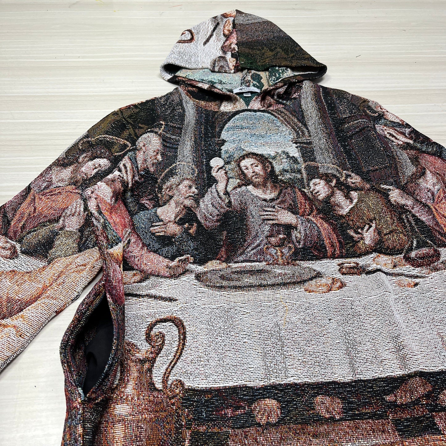 LAST DINNER TAPESTRY HOODIE - RDMCLOTHINGART