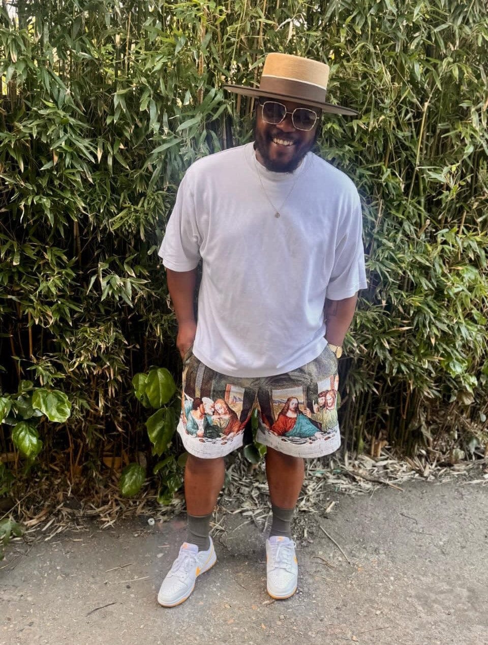 RDMCLOTHINGART tapestry hoodie LAST DINNER TAPESTRY SHORT