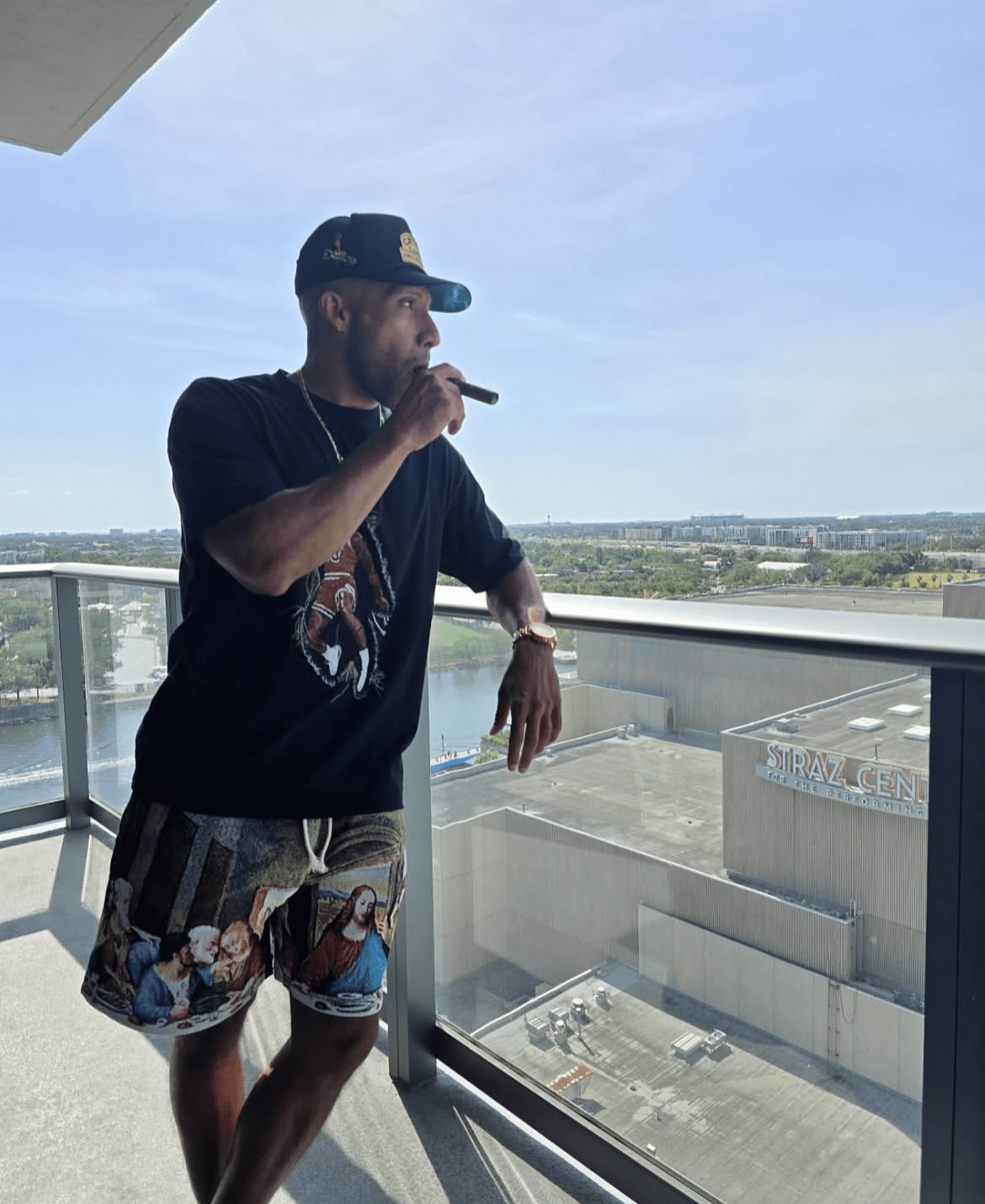 RDMCLOTHINGART tapestry hoodie LAST DINNER TAPESTRY SHORT