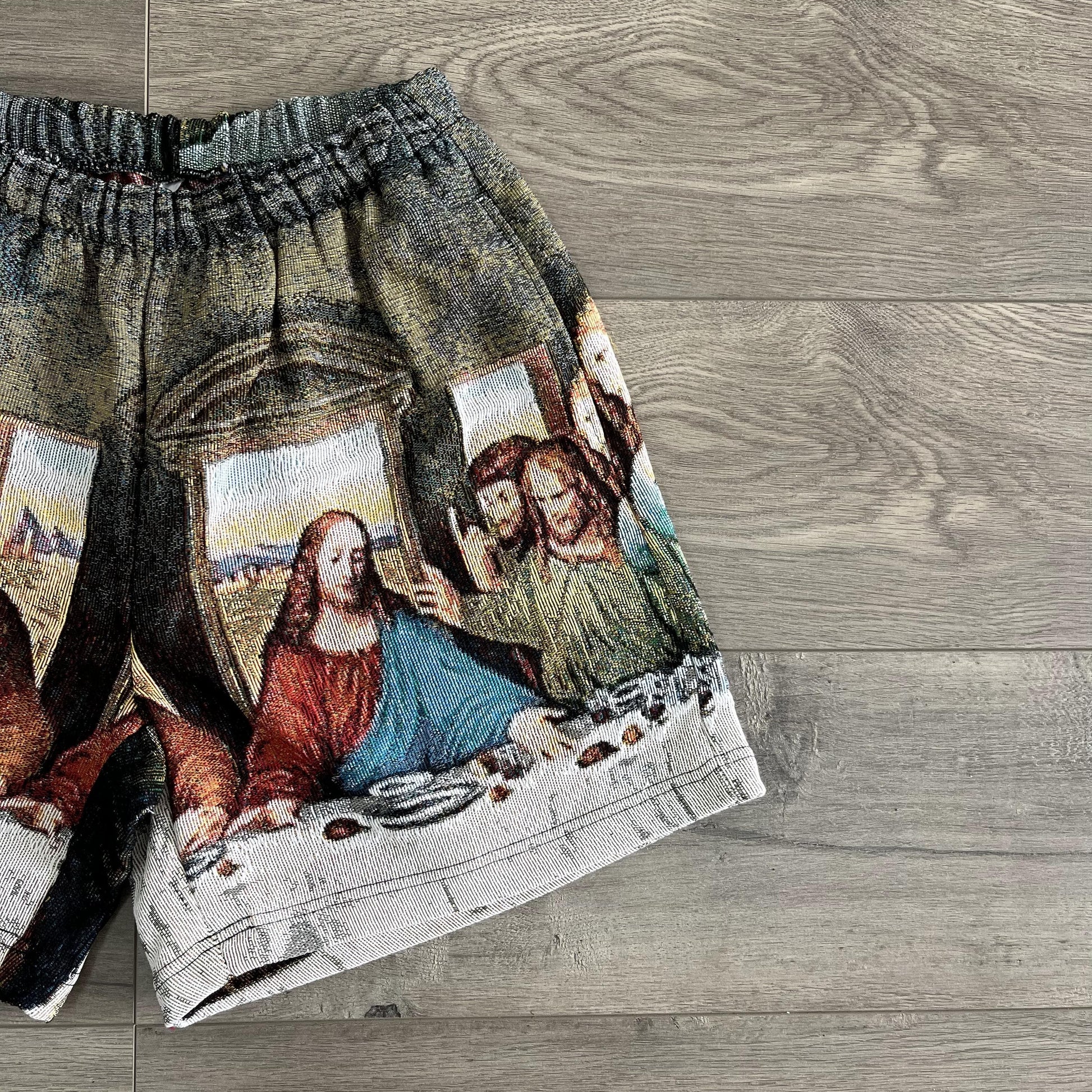 LAST DINNER TAPESTRY SHORT - RDMCLOTHINGART