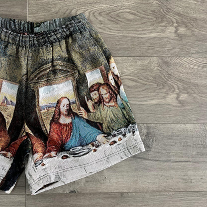 LAST DINNER TAPESTRY SHORT - RDMCLOTHINGART