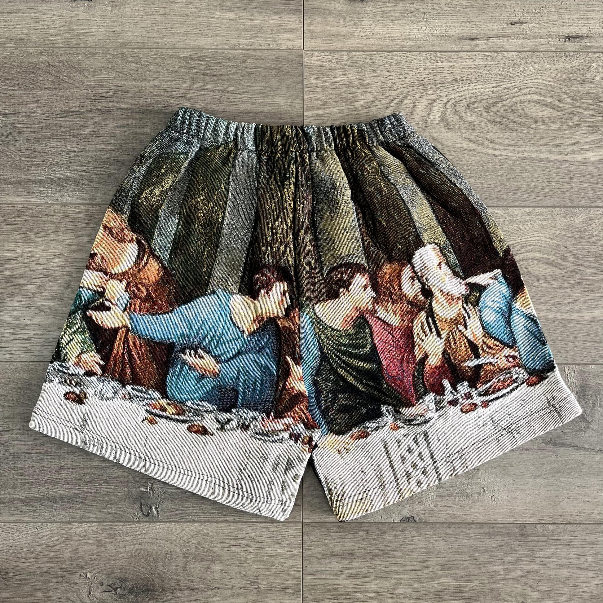 LAST DINNER TAPESTRY SHORT - RDMCLOTHINGART