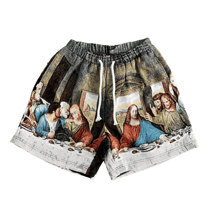 LAST DINNER TAPESTRY SHORT - RDMCLOTHINGART