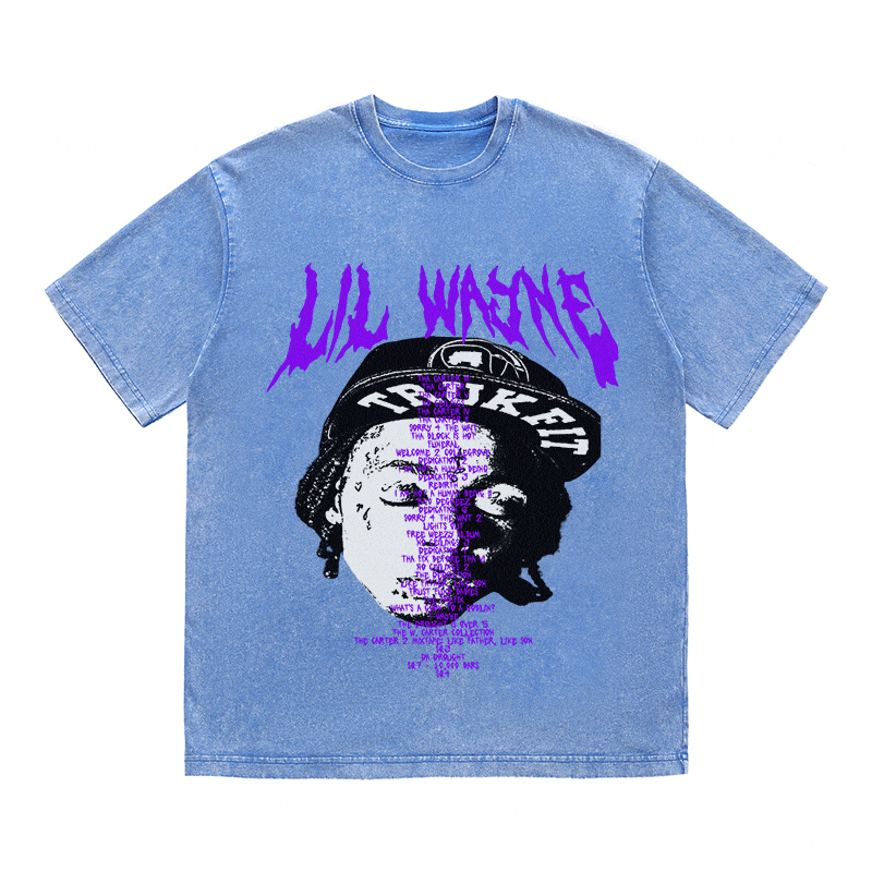 RDMCLOTHINGART tapestry hoodie LIL WAYNE HEAVY WEIGHT COTTON TEE-8937