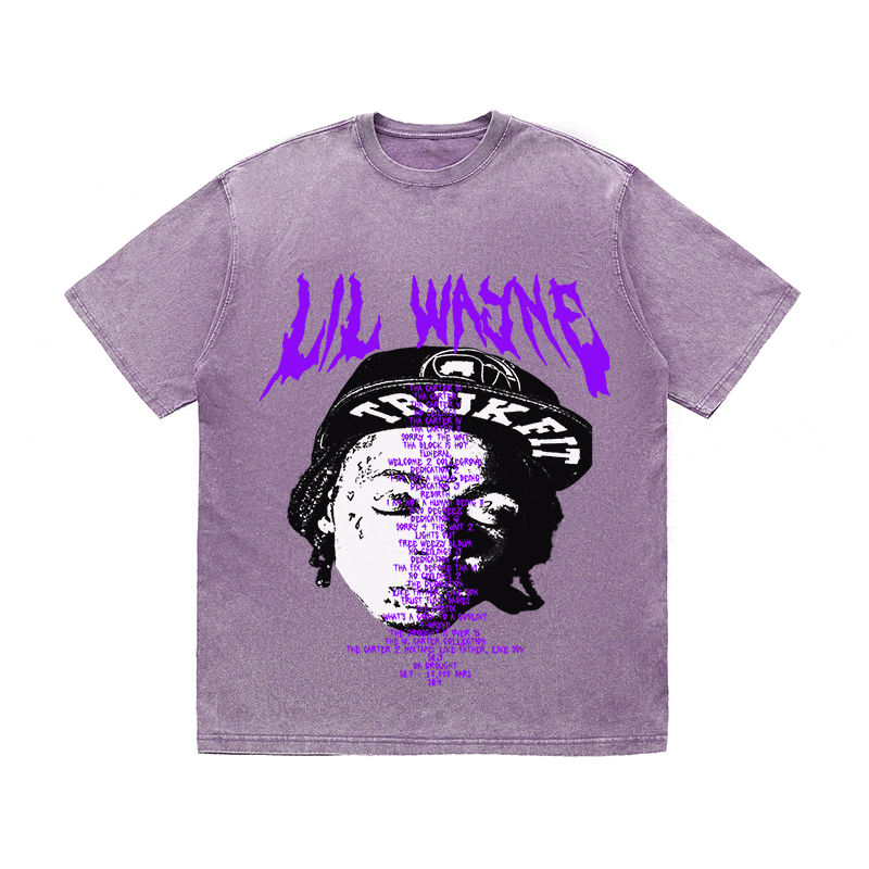 RDMCLOTHINGART tapestry hoodie LIL WAYNE HEAVY WEIGHT COTTON TEE-8937