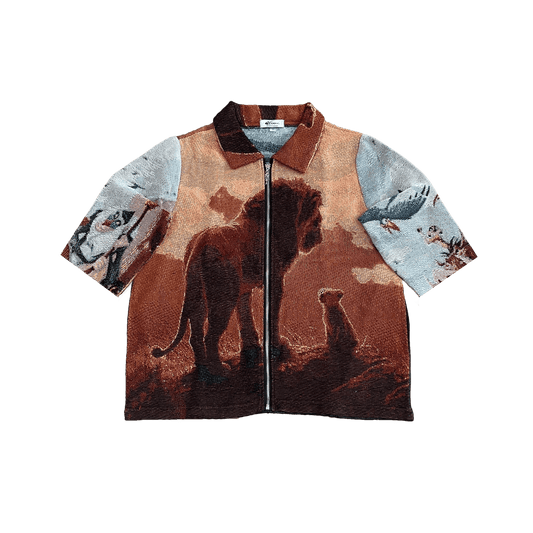 RDMCLOTHINGART tapestry hoodie LION KING TAPESTRY TEE