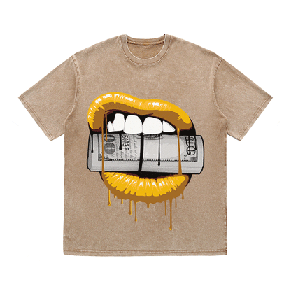RDMCLOTHINGART tapestry hoodie LIPS HEAVY WEIGHT COTTON TEE-9043