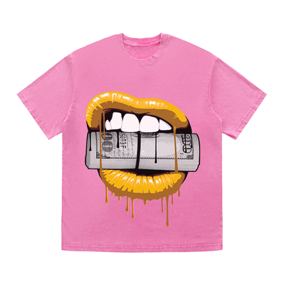 RDMCLOTHINGART tapestry hoodie LIPS HEAVY WEIGHT COTTON TEE-9043