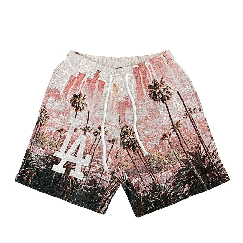 LOS ANGELES TAPESTRY SHORTS - RDMCLOTHINGART