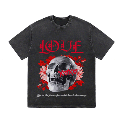 RDMCLOTHINGART tapestry hoodie LOVE HEAVY WEIGHT COTTON TEE-9044