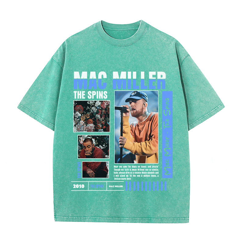 RDMCLOTHINGART tapestry hoodie MAC MILLER HEAVY WEIGHT COTTON TEE-9007