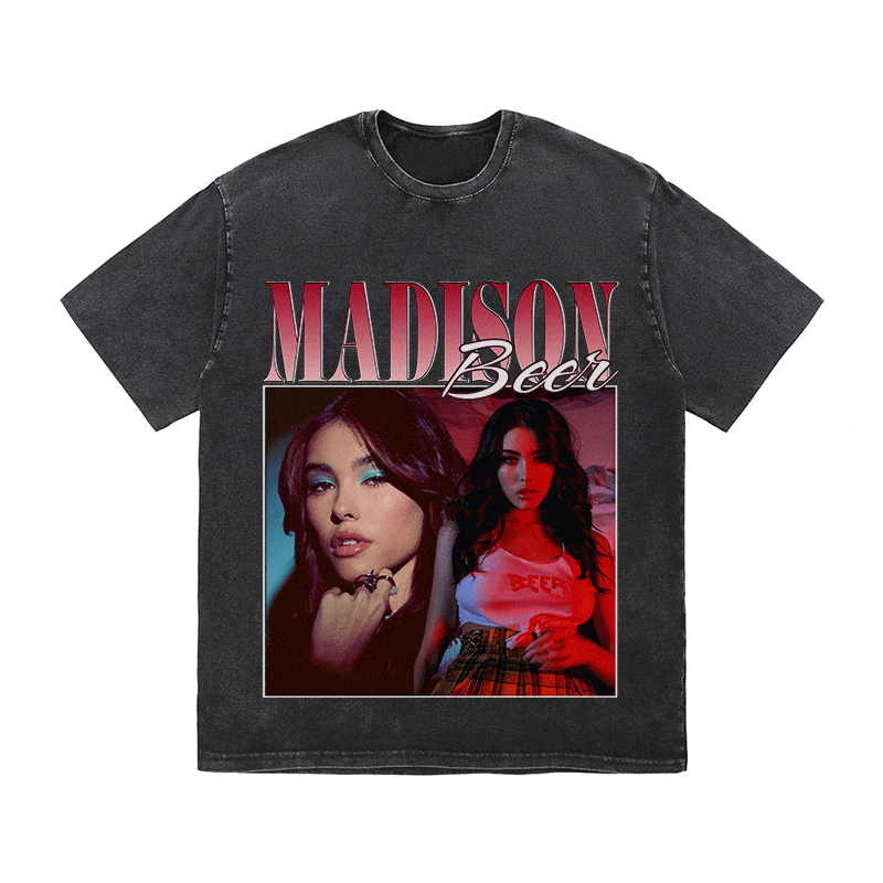 RDMCLOTHINGART tapestry hoodie MADISON BEER HEAVY WEIGHT COTTON TEE-8848