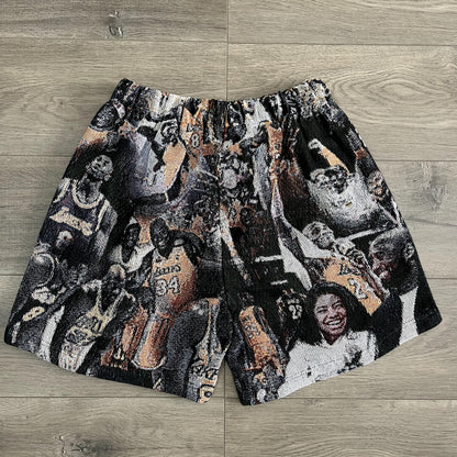 MAMBA FOREVER TAPESTRY SHORTS - RDMCLOTHINGART