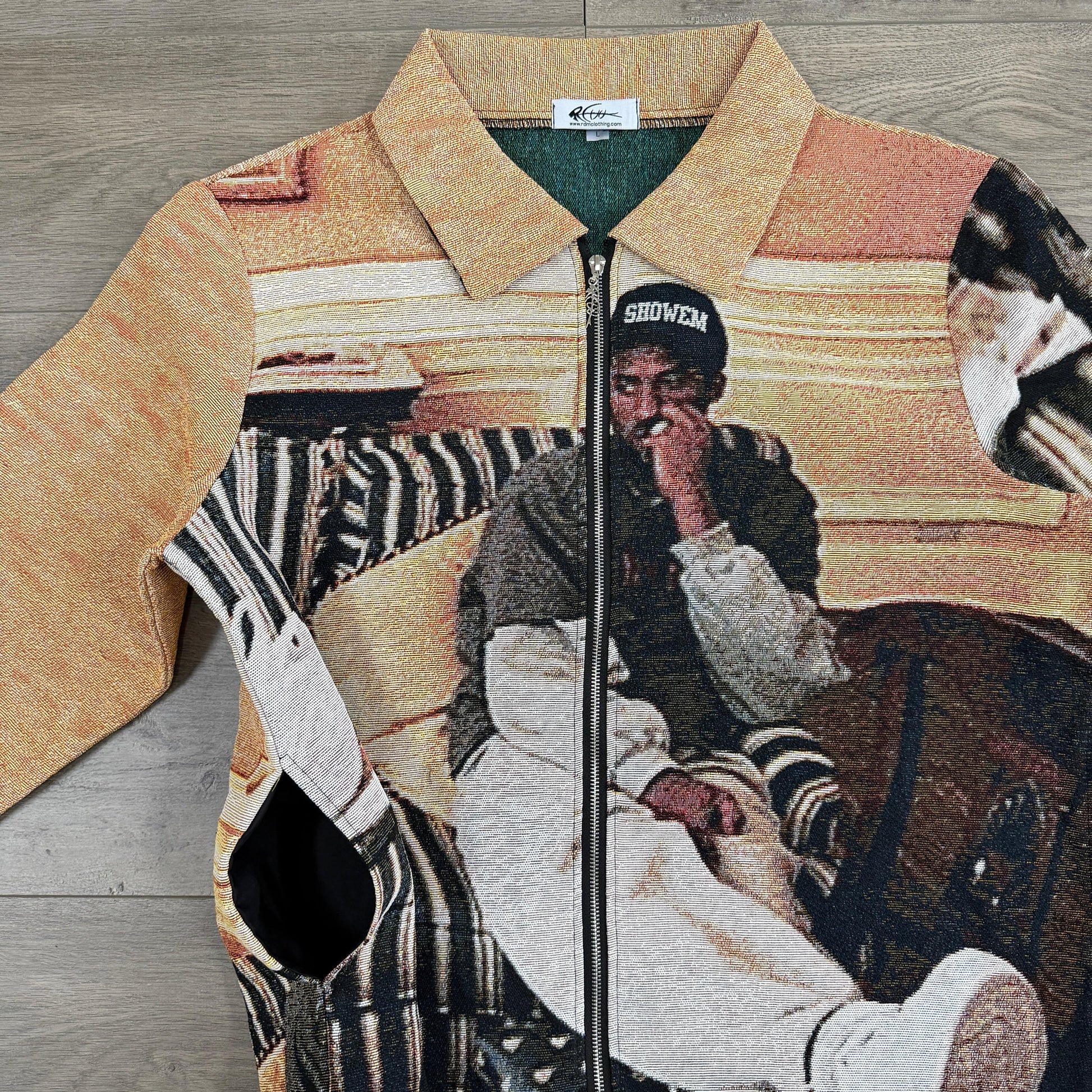 RDMCLOTHINGART tapestry hoodie MANBA SOFA TAPESTRY JACKET