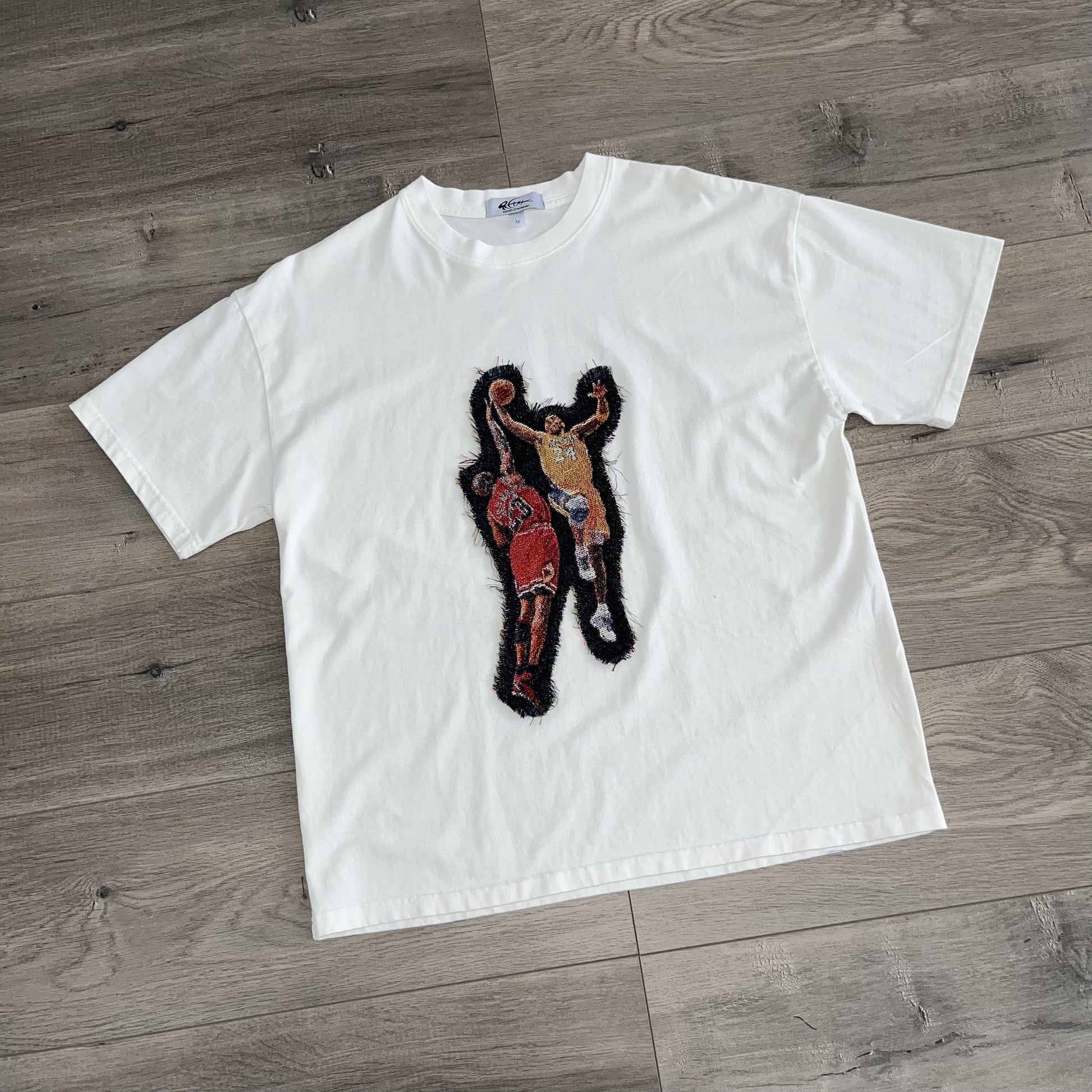 MANBA VS MJ HEAVY WEIGHT PATCH TEE-8103 - RDMCLOTHINGART