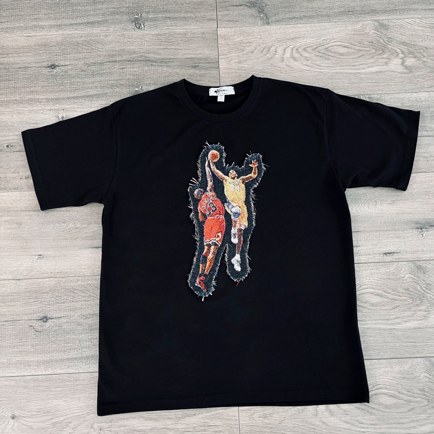 MANBA VS MJ HEAVY WEIGHT PATCH TEE-8103 - RDMCLOTHINGART