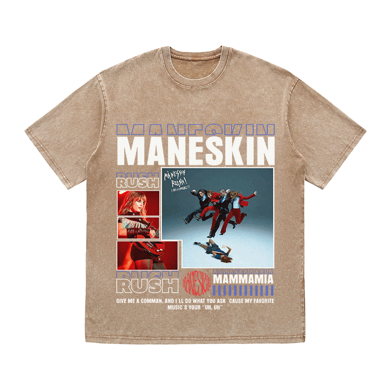 RDMCLOTHINGART tapestry hoodie MANESKIN HEAVY WEIGHT COTTON TEE-9008