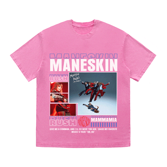 RDMCLOTHINGART tapestry hoodie MANESKIN HEAVY WEIGHT COTTON TEE-9008