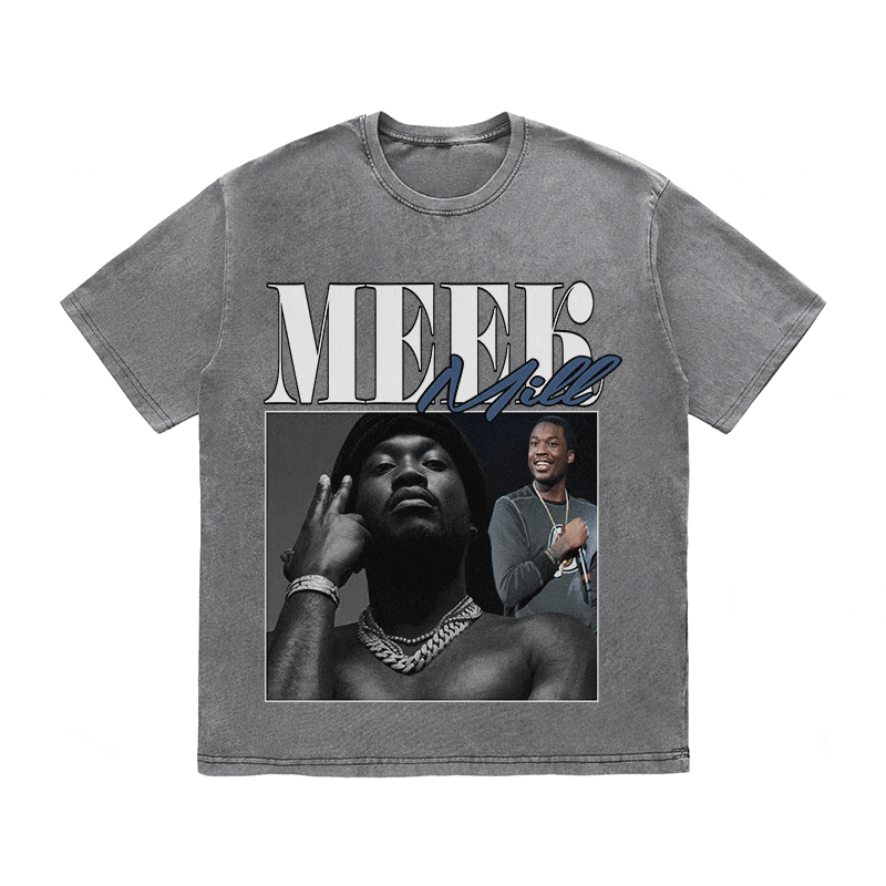 RDMCLOTHINGART tapestry hoodie MEEK MILL HEAVY WEIGHT COTTON TEE-8865