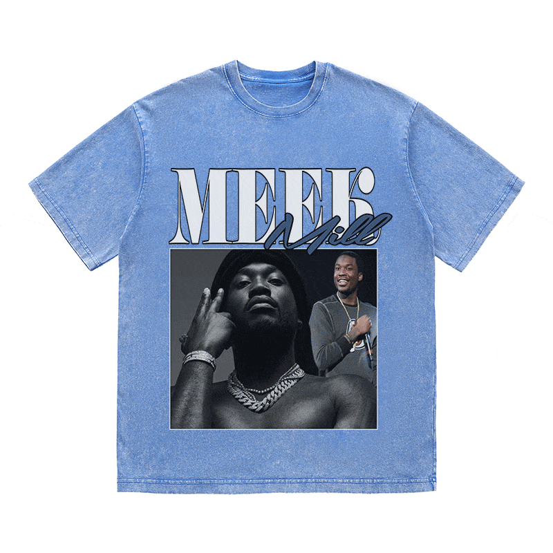 RDMCLOTHINGART tapestry hoodie MEEK MILL HEAVY WEIGHT COTTON TEE-8865